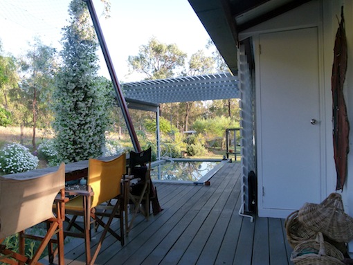 Biarra House - verandah with breakfast bar